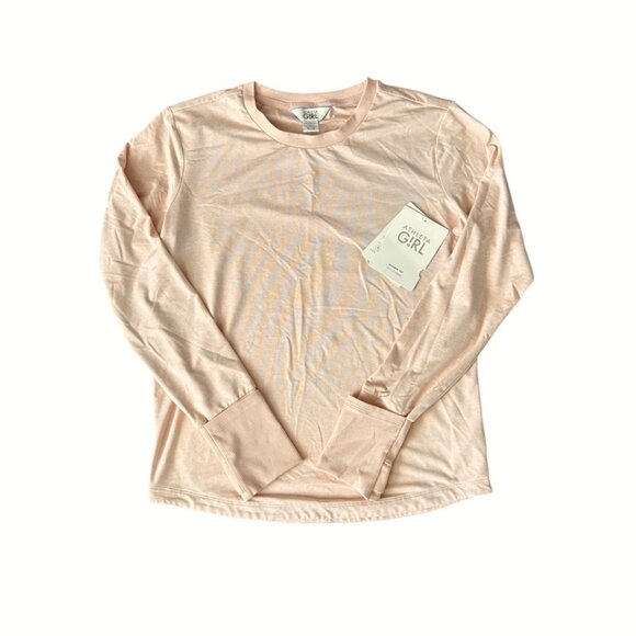 Athleta Girl Uptempo Top Pink XL 14 Sweatshirt Long Sleeve NWT NEW - Picture 9 of 10